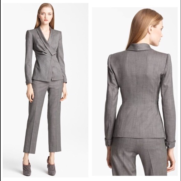 Armani Collezioni Dresses & Skirts - ARMANI COLLEZIONE Asymetrical Micro Herringbone 6